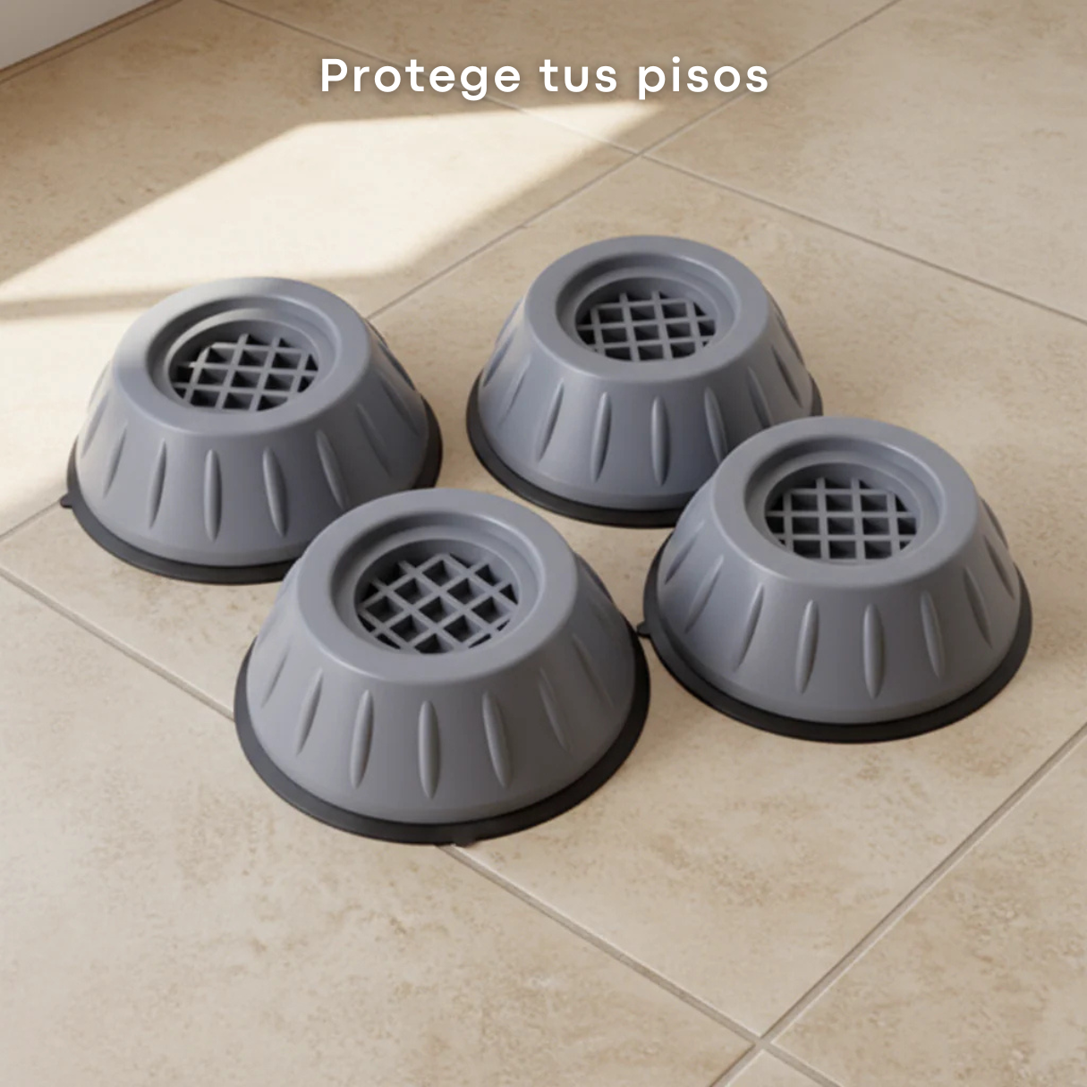 Bases Protectoras para Lavadora x4 - Más estabilidad, más duración