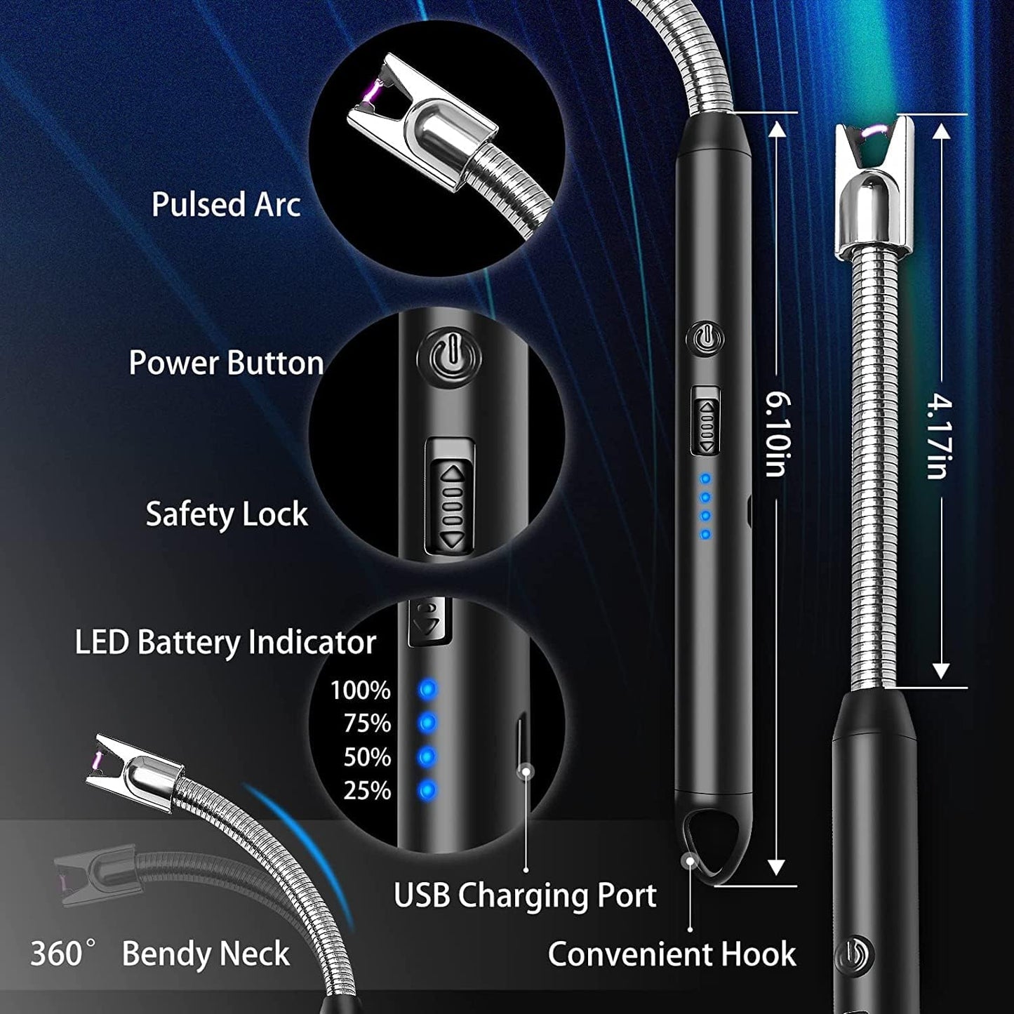 PowerFlame™ - Llega donde otros encendedores no pueden, sin quemarte