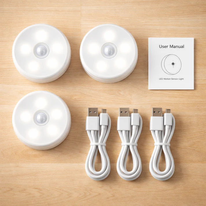 6 Luces LED Cobertura Total - Hogar seguro y ahorro de energía