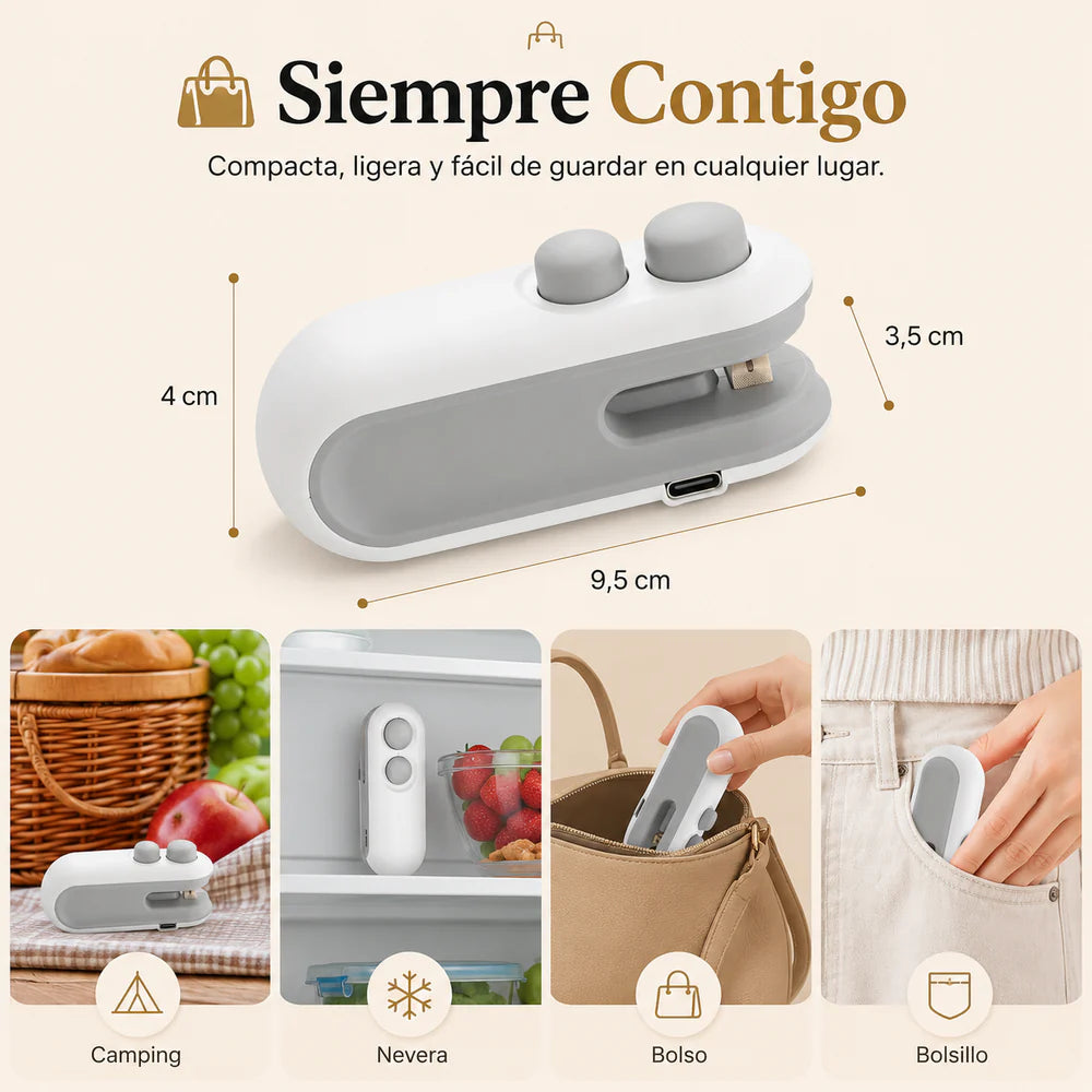Sellafresh™ - Cierra, conserva y protege tus alimentos en segundos