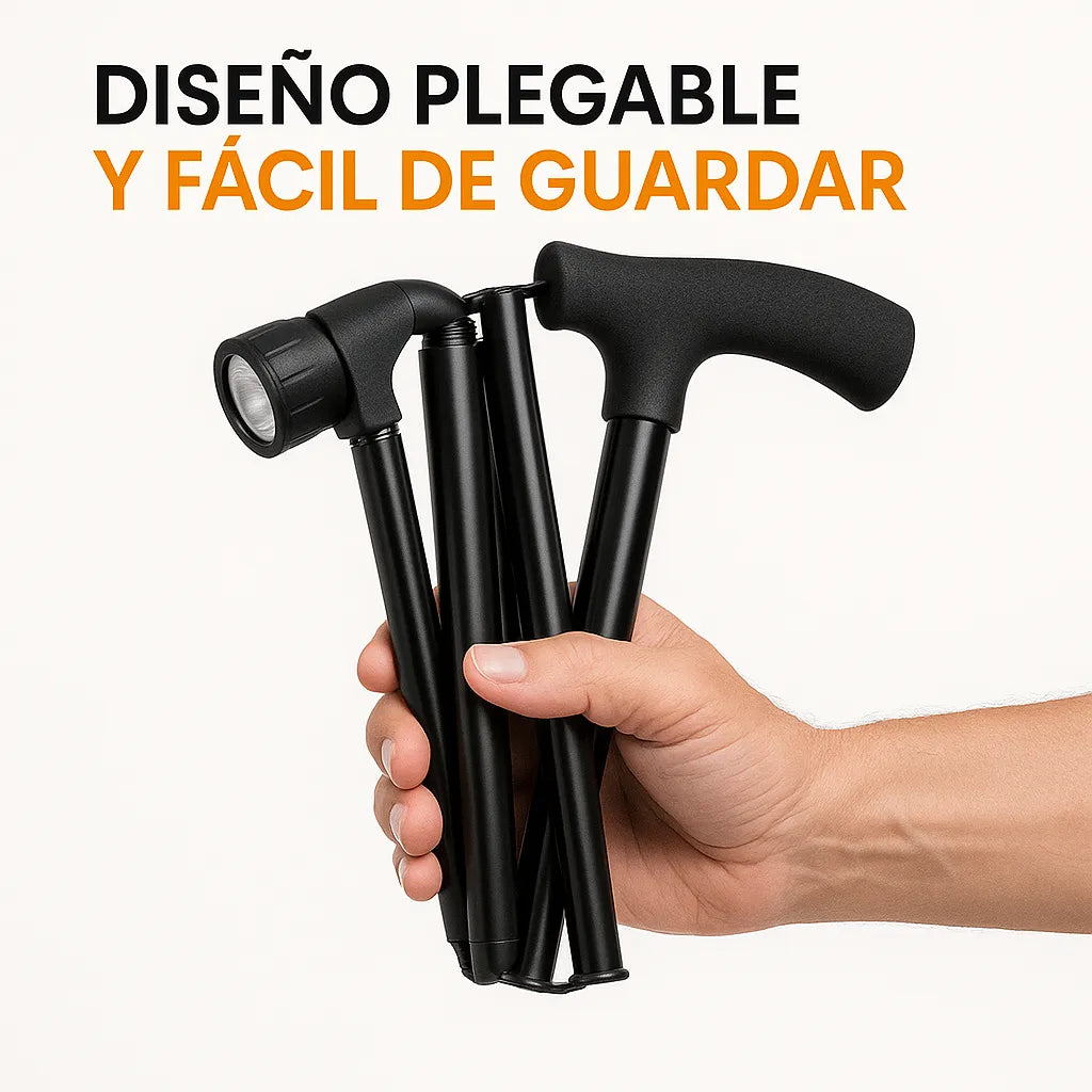 Bastón de Seguridad con Luz LED - Más estabilidad, más seguridad