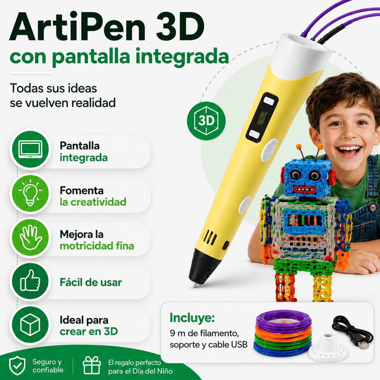 ArtiPen 3D - Convierte cualquier dibujo en un juguete real