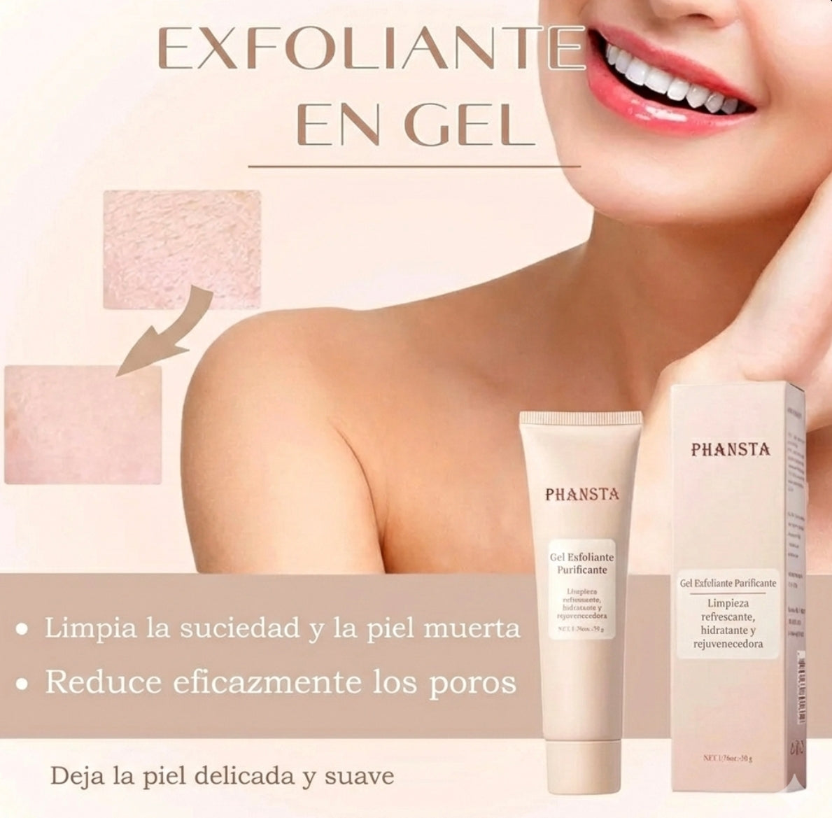 Gel Exfoliante Aclarante - Reduce zonas oscuras y deja tu piel suave y uniforme