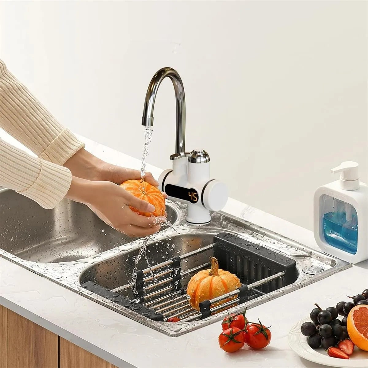 AquaTherm - Grifo Eléctrico de Agua Caliente Instantánea