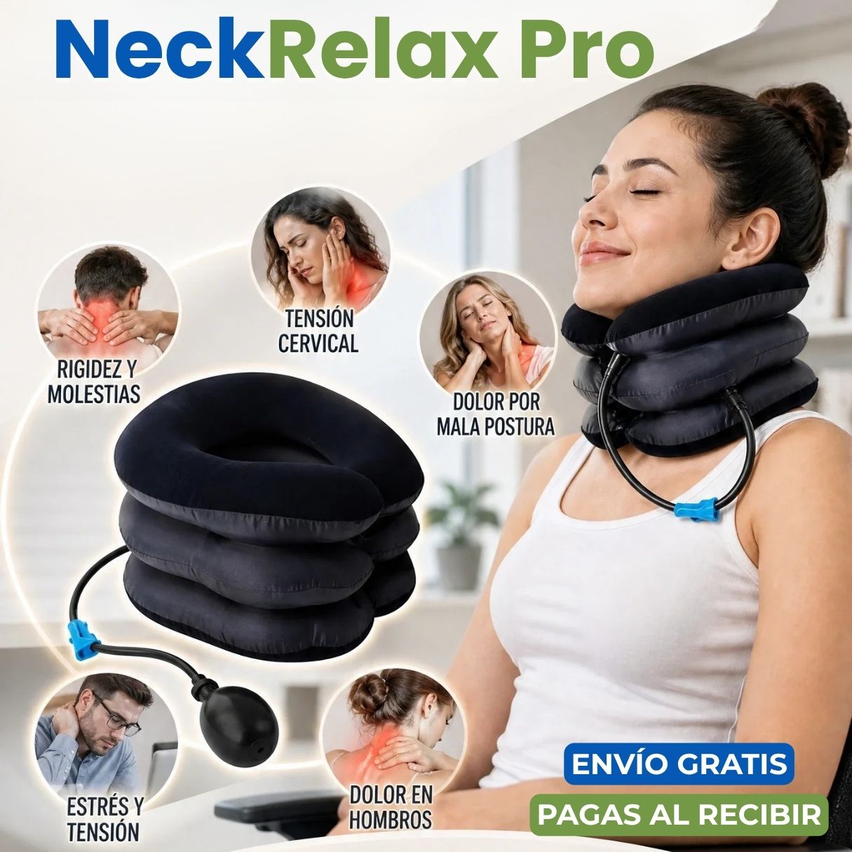 NeckRelax Pro - Relaja tu cuello y vuelve a moverte con libertad