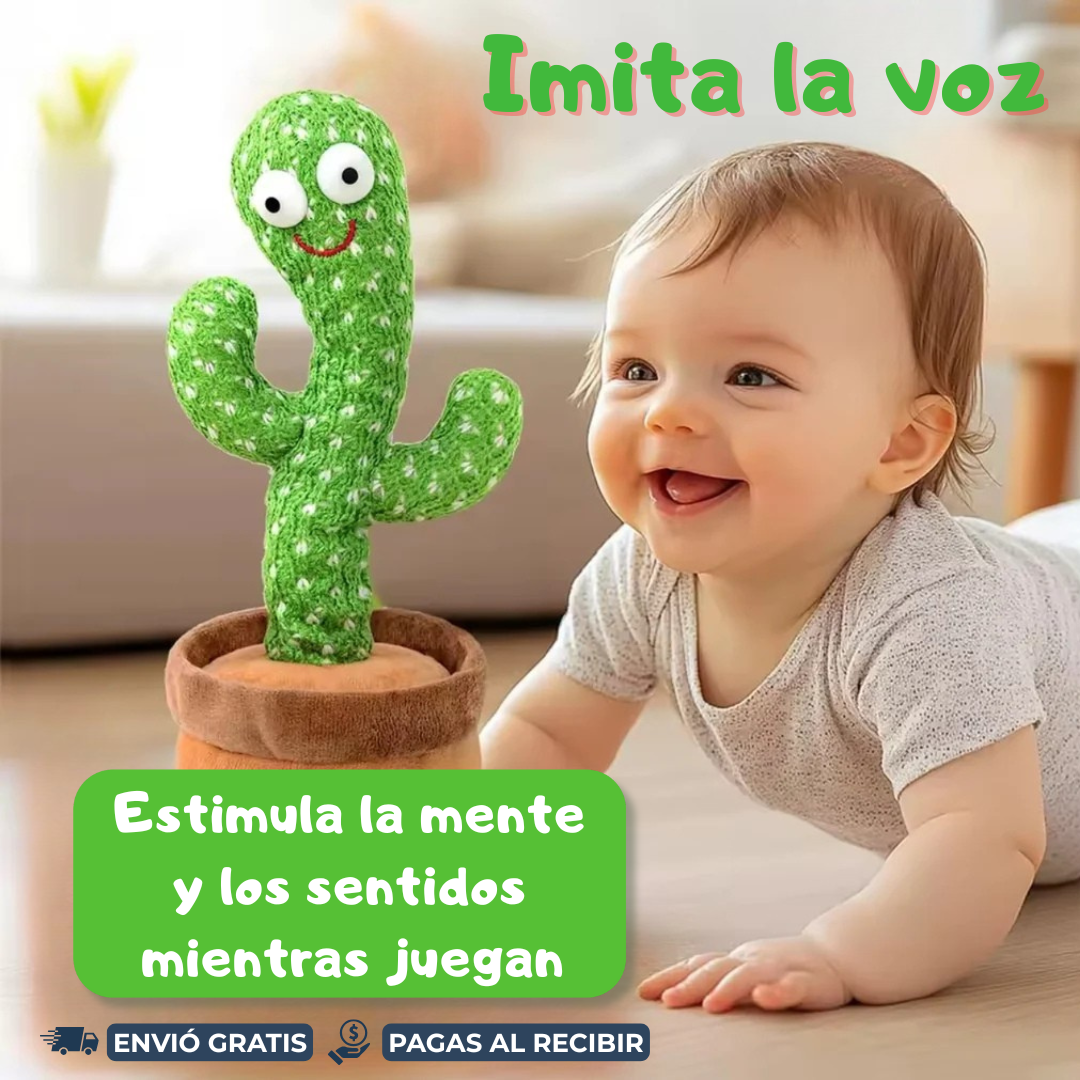 Cactus Interactivo – Imita Voz, diversión y estimulación visual para los peques