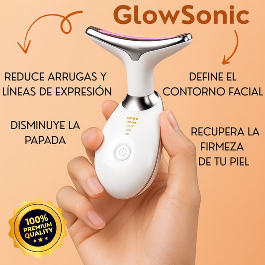 Masajeador Facial GlowSonic® - Reafirma, Moldea y Rejuvenece tu Rostro