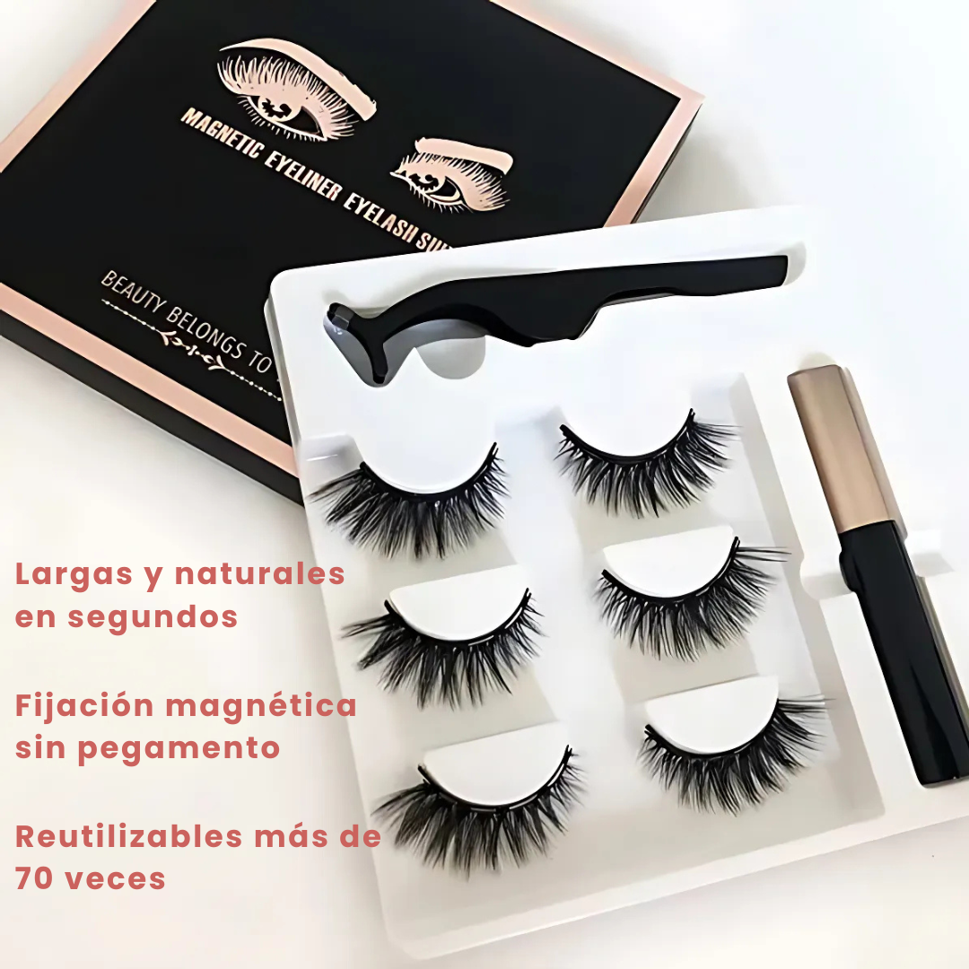 Pestañas Magnetic Beauty – Largas, naturales y fáciles de aplicar