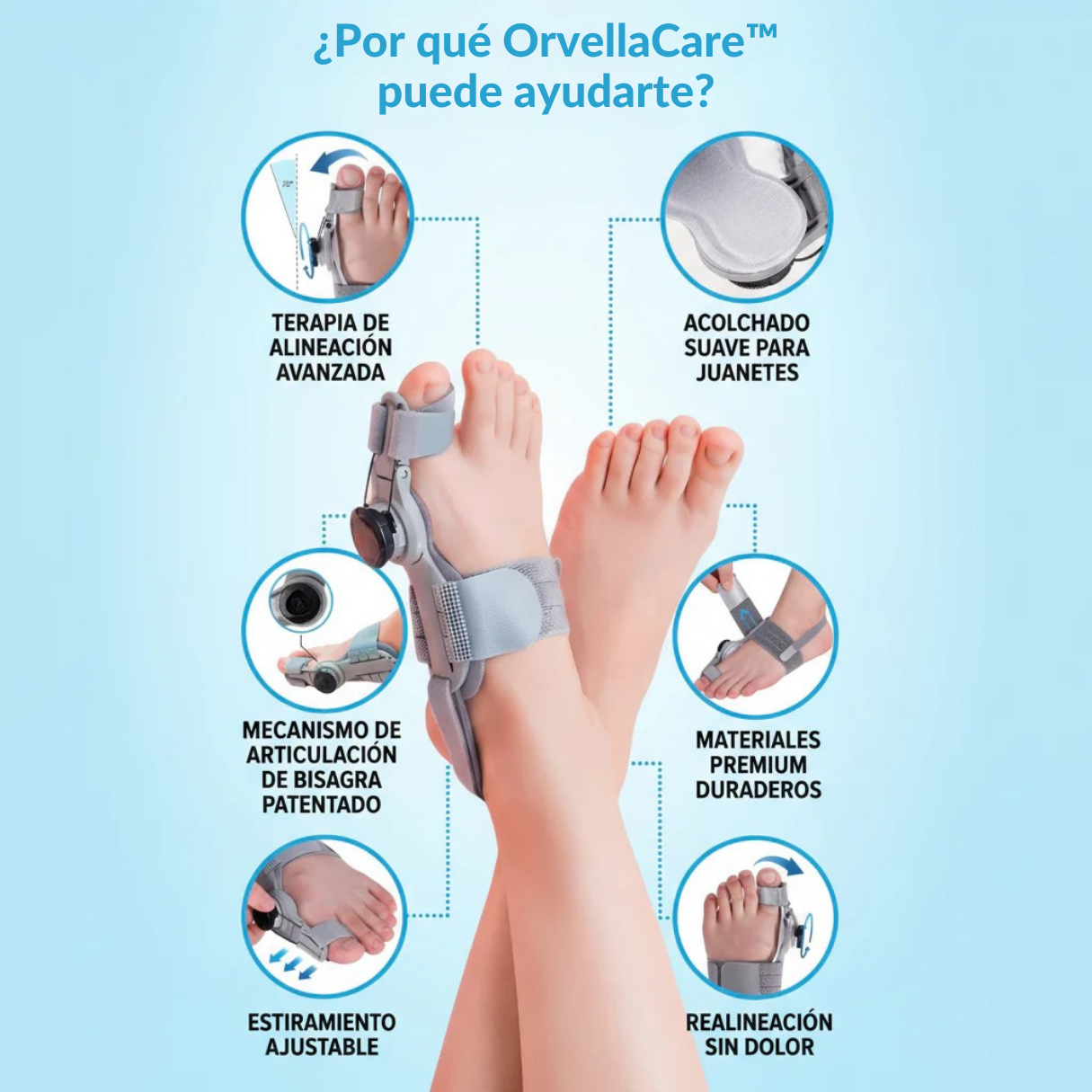 OrvellaCare™: Férula Correctora de Juanetes