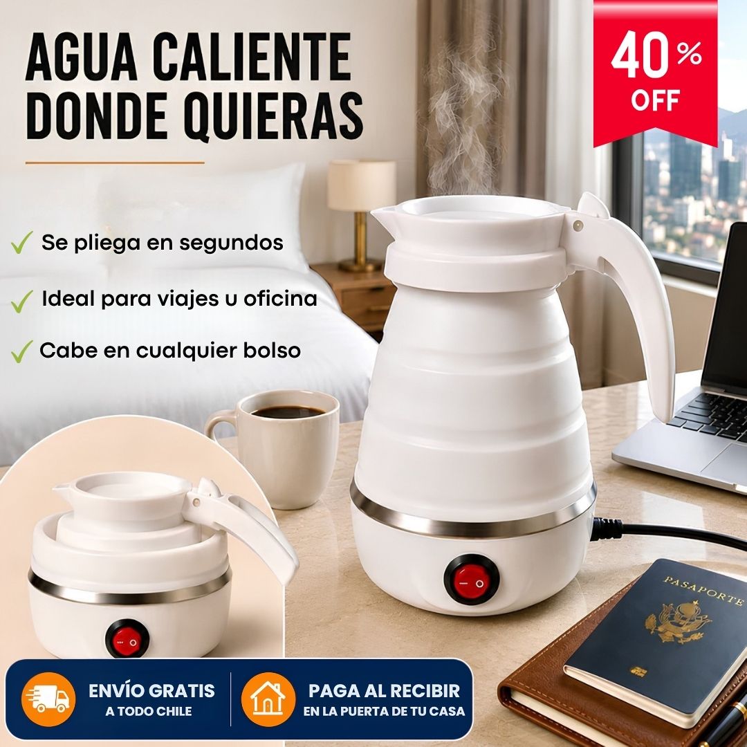 Hervidor Portátil TermoPack - Se pliega y lo llevas contigo donde quieras
