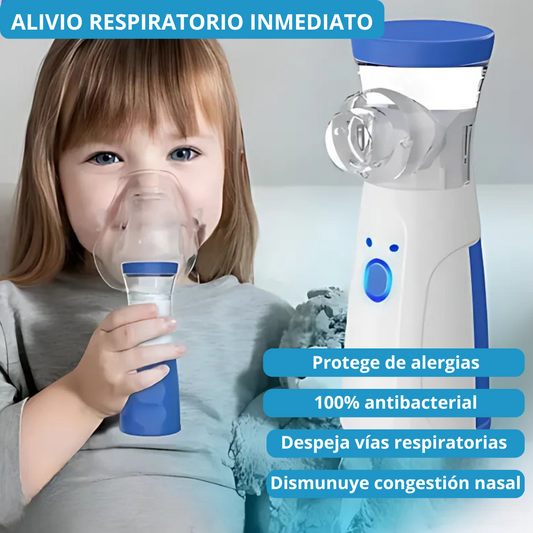 Nebulizador Portátil Familiar – Alivio inmediato para toda la familia