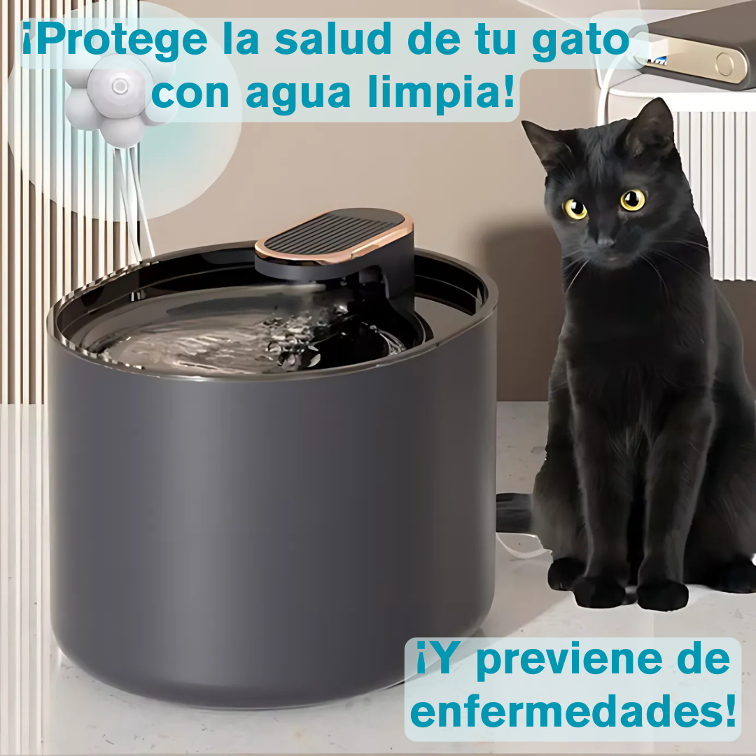 Bebedero Automático para Gatos – Agua Limpia y Fresca por Días, Sin Preocupaciones