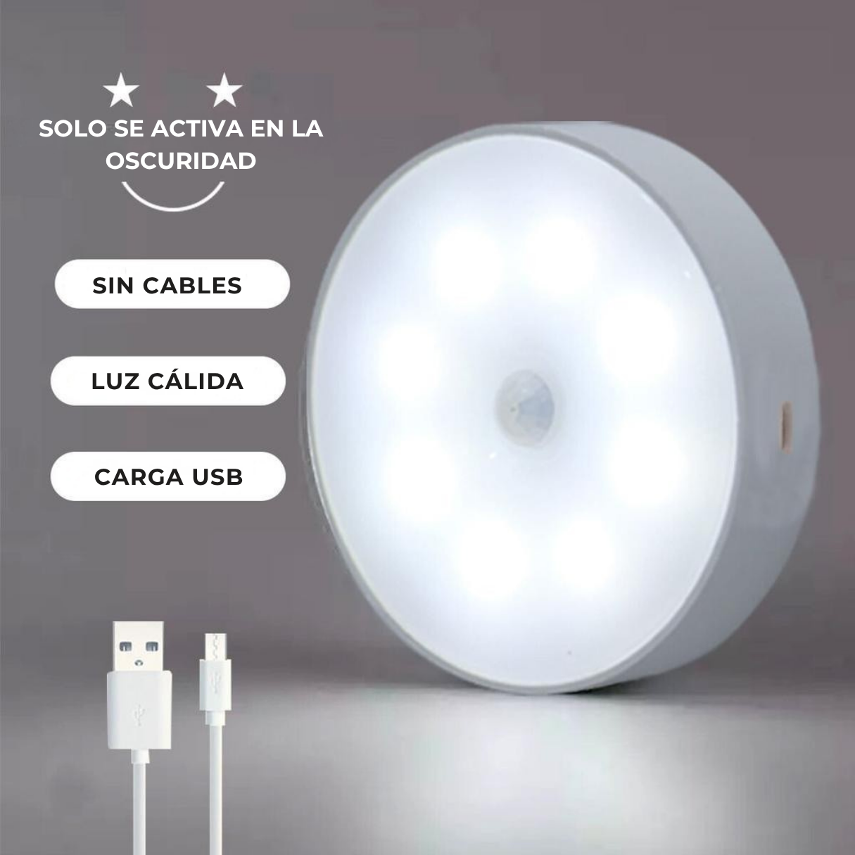 6 Luces LED Cobertura Total - Hogar seguro y ahorro de energía