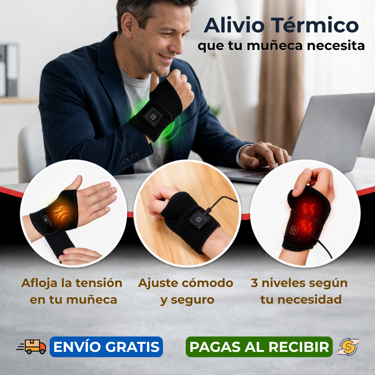 TermoFlex™ - Calor directo a la molestia en tu muñeca