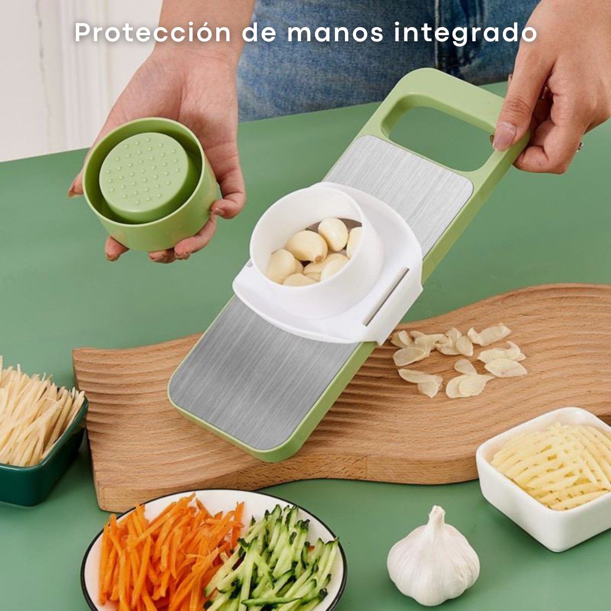 SafeMaster - Cortes en juliana perfectos sin riesgo para tus dedos