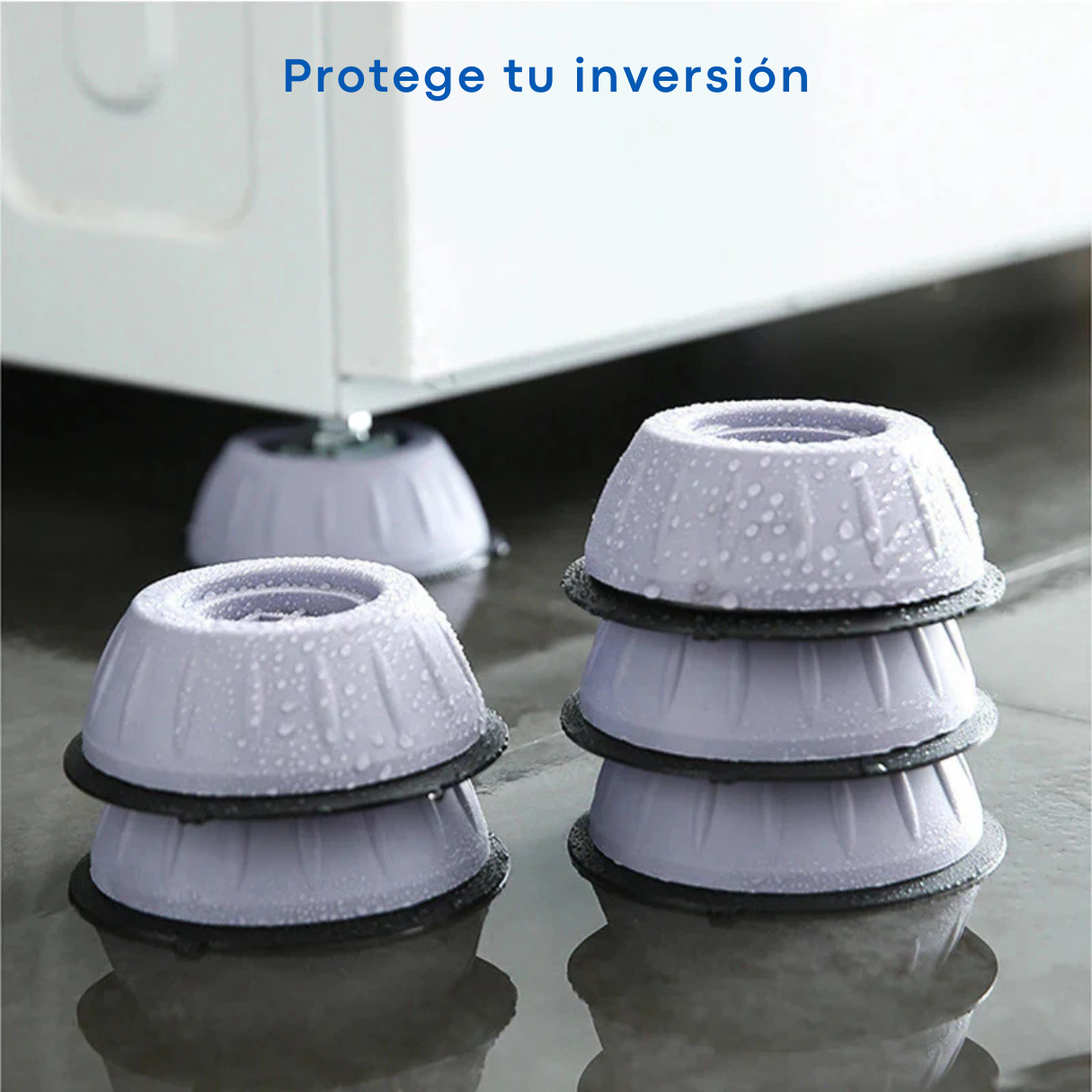 Bases Protectoras para Lavadora x4 - Más estabilidad, más duración