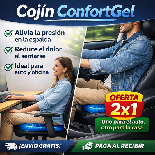 Cojín ConfortGel - Comodidad, incluso después de horas sentado