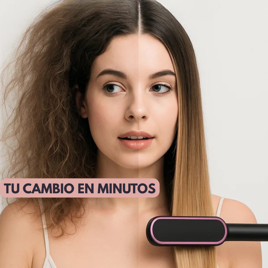 Cepillo Alisador CareGlow– Liso perfecto y sin frizz en minutos