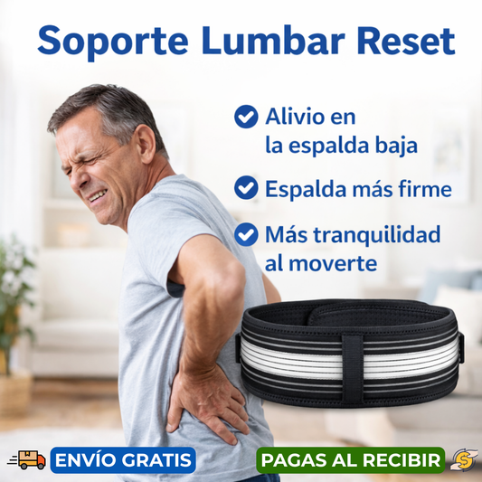Soporte Lumbar Reset - Para cuando la espalda ya empezó a avisar