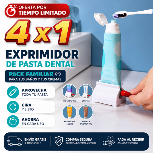 Exprimidor de Pasta Dental - Aprovecha el 100% de tu pasta