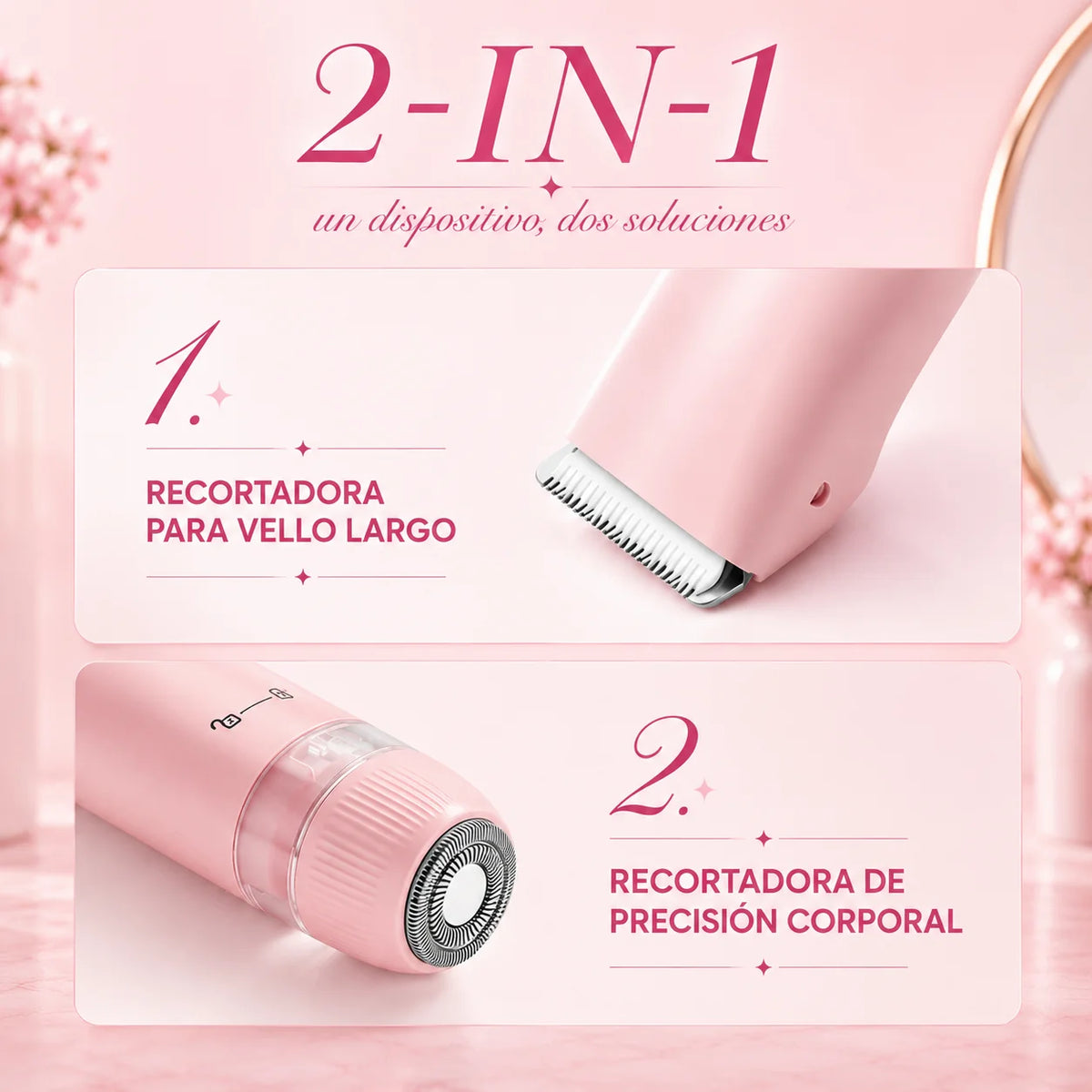 Depiladora de bikini GlowSkin™ - Depila y recorta sin dolor