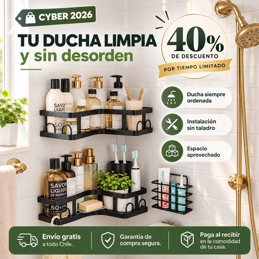Kit Organizador 5 Piezas - Tu ducha limpia y sin desorden