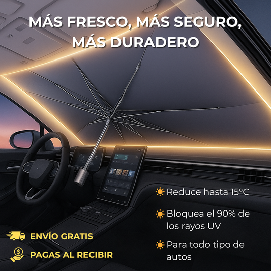 Parasol Retráctil Premium | Protección total contra el calor y los rayos UV