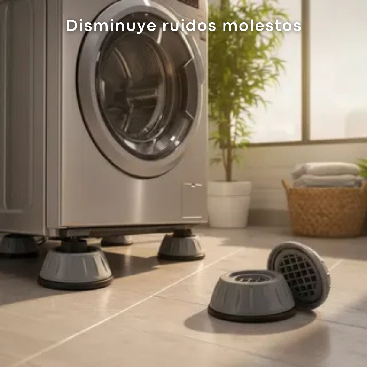 Bases Protectoras para Lavadora x4 - Más estabilidad, más duración