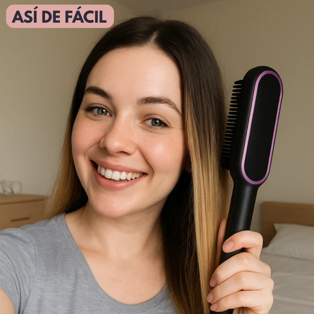 Cepillo Alisador CareGlow– Liso perfecto y sin frizz en minutos