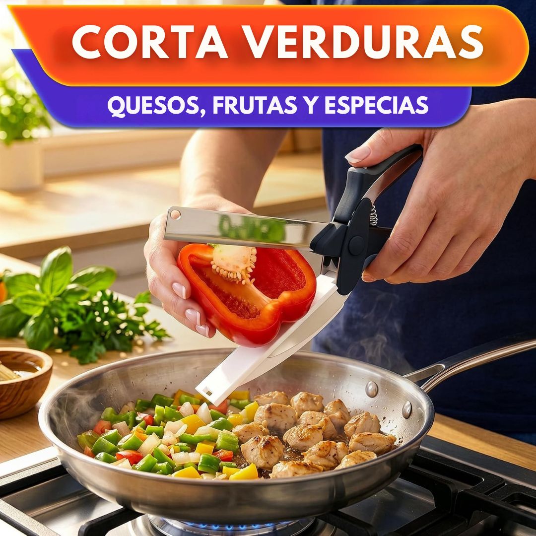 Tijeras para Alimentos FastCut - Reemplaza cuchillo y tabla en un solo corte