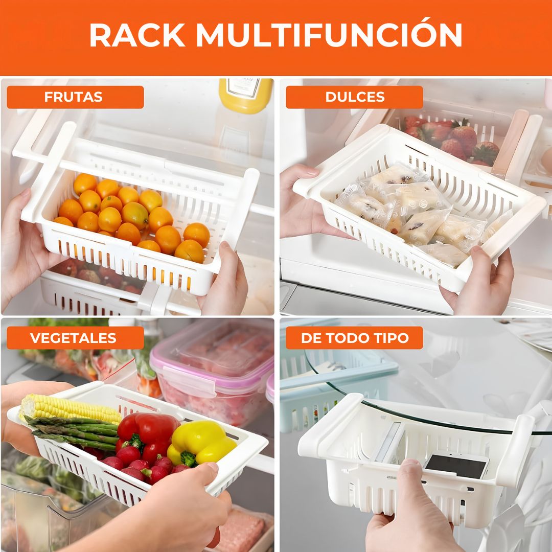 Bandejas para Refrigerador Kit 4 - Aprovecha el espacio que hoy estás perdiendo