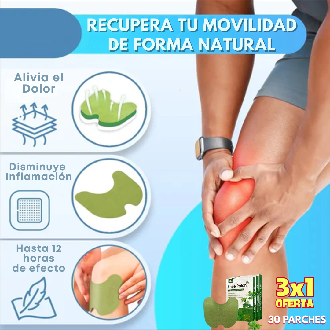 Natural Patch - Parches Naturales Para Dolor de Rodilla 3x1 = 30 Parches