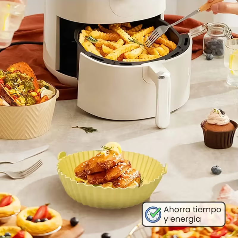 Set MoldePlus™- Cocina sin ensuciar tu freidora y limpia en segundos