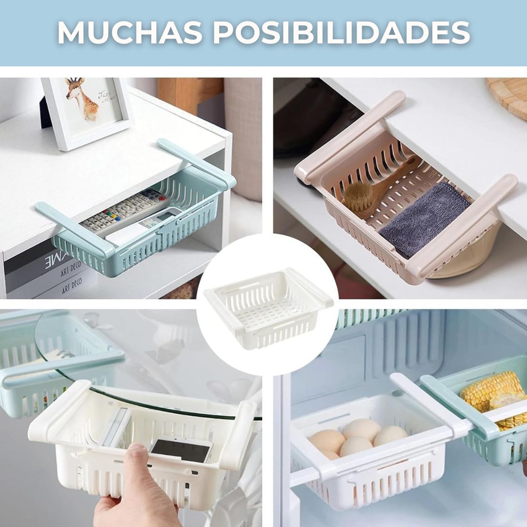 Bandejas para Refrigerador Kit 4 - Aprovecha el espacio que hoy estás perdiendo