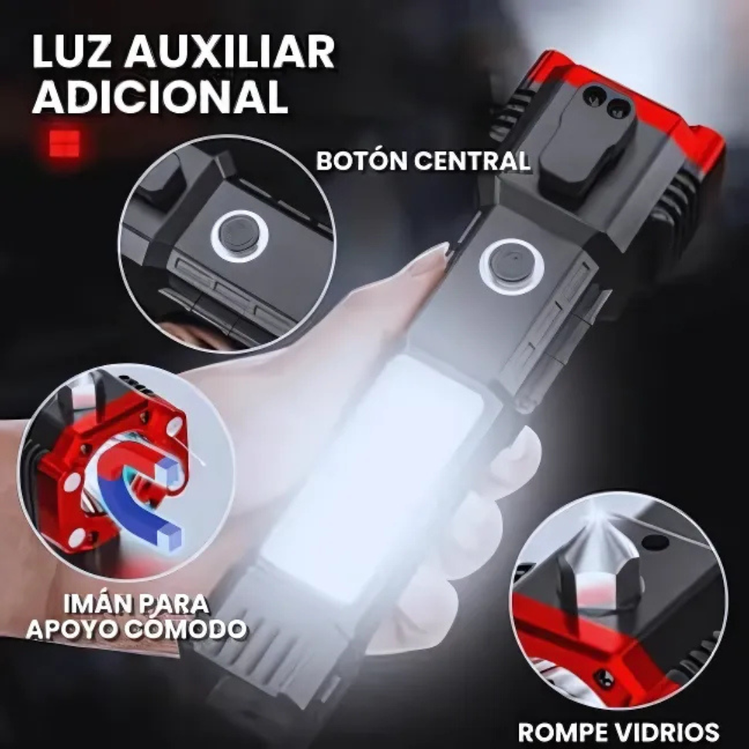 Linterna Táctica 4 en 1 – Lista para cualquier emergencia, Pack 2x1