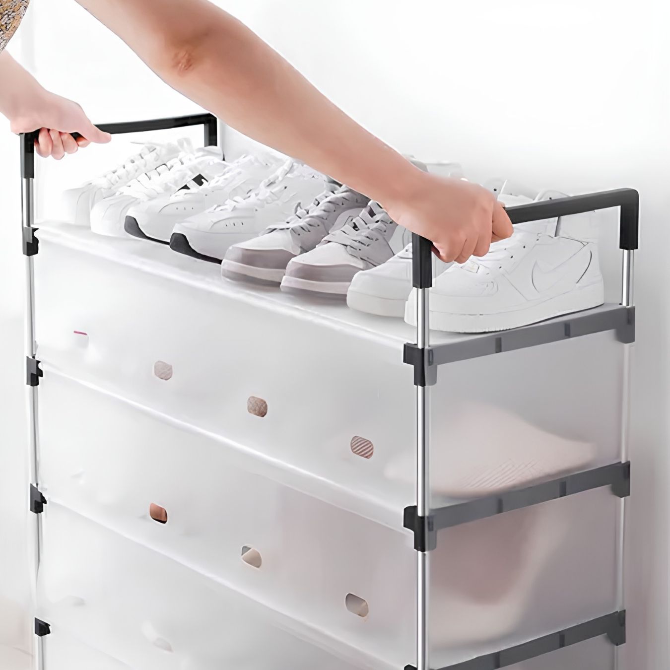 Zapatera Modular 6 Niveles - Guarda más zapatos, aprovecha tu espacio