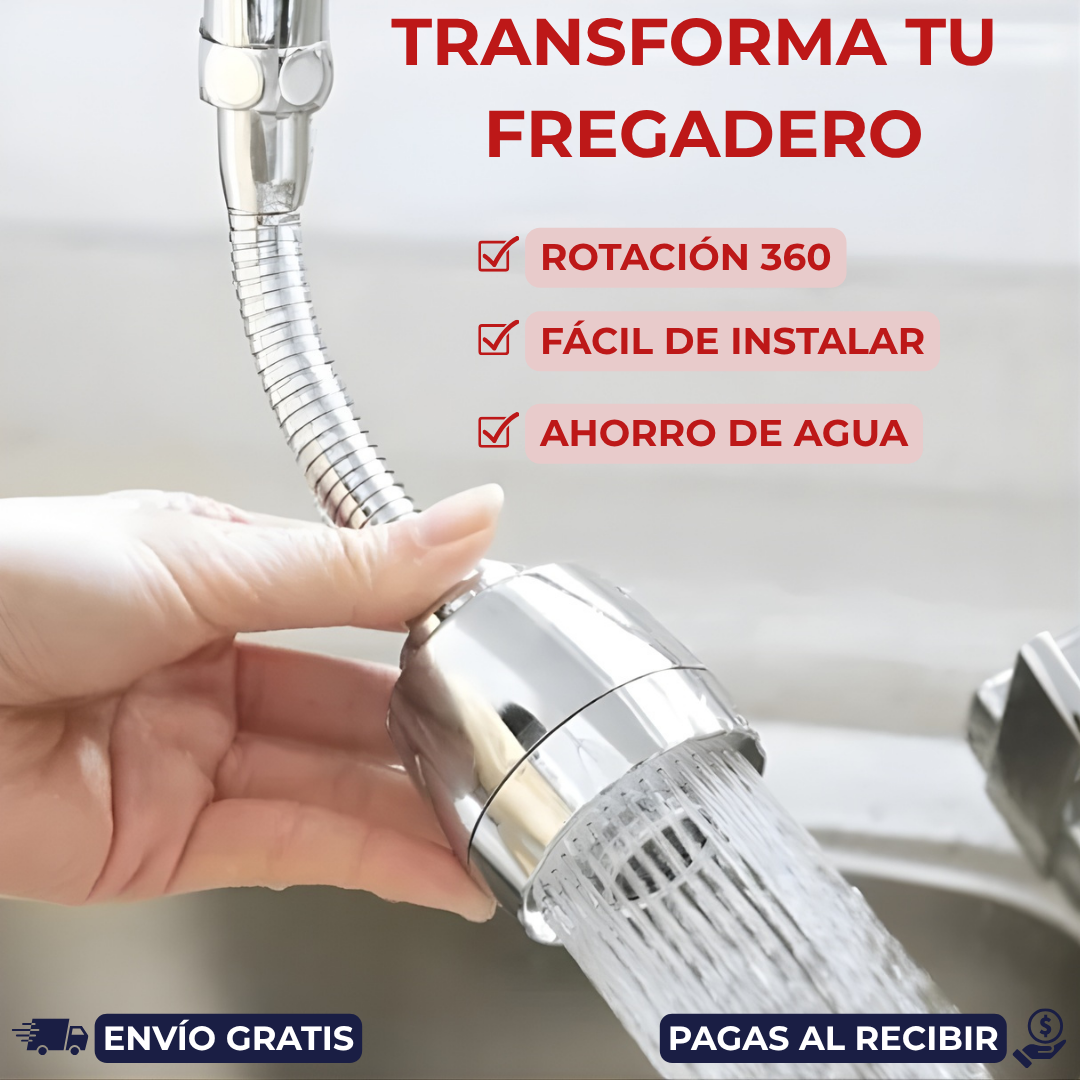 Grifo Flexible 360° - Comodidad y limpieza en cada giro