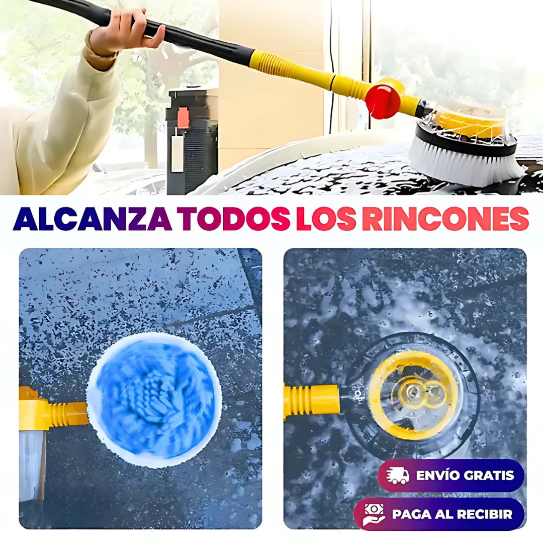 Cepillo Giratorio Automático - Lava fácil y rápido, con menos esfuerzo