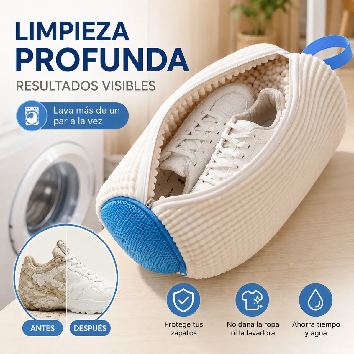 Bolsas lavazapatillas CleanBag - Lávalas sin rayarlas ni deformarlas
