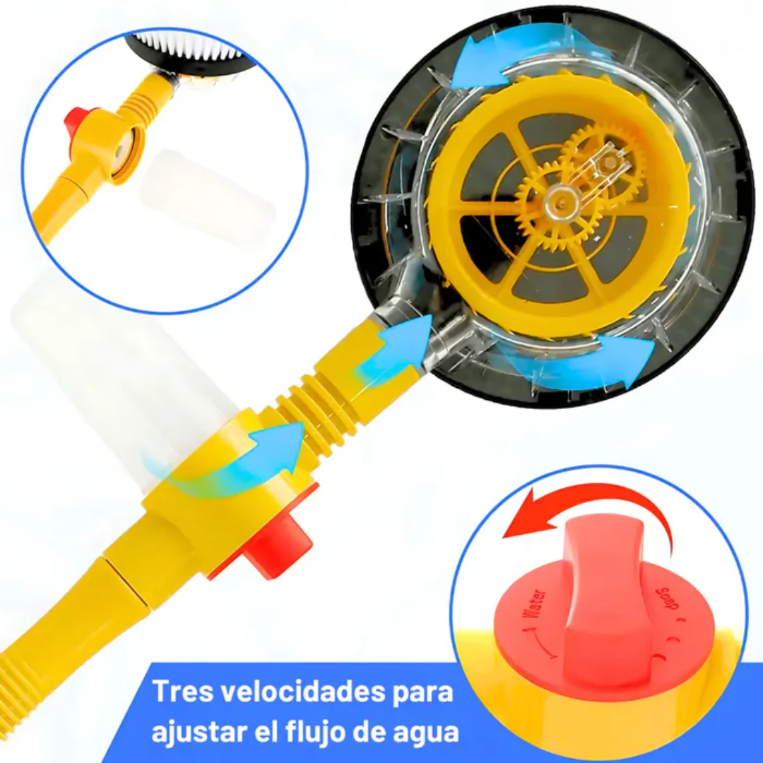 Cepillo Giratorio Automático - Lava fácil y rápido, con menos esfuerzo