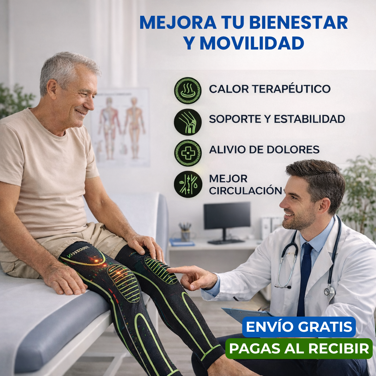 LegSecure Pro™ (Par)- Soporte firme que reduce molestias y mejora tu movimiento