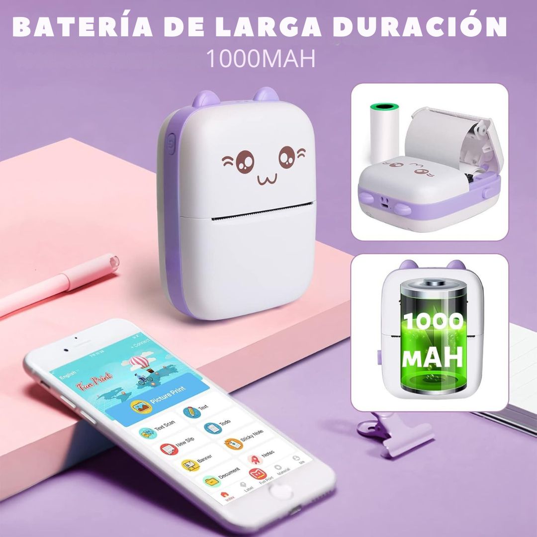 Impresora térmica MiniPrint - Imprime, crea y aprende todos los días