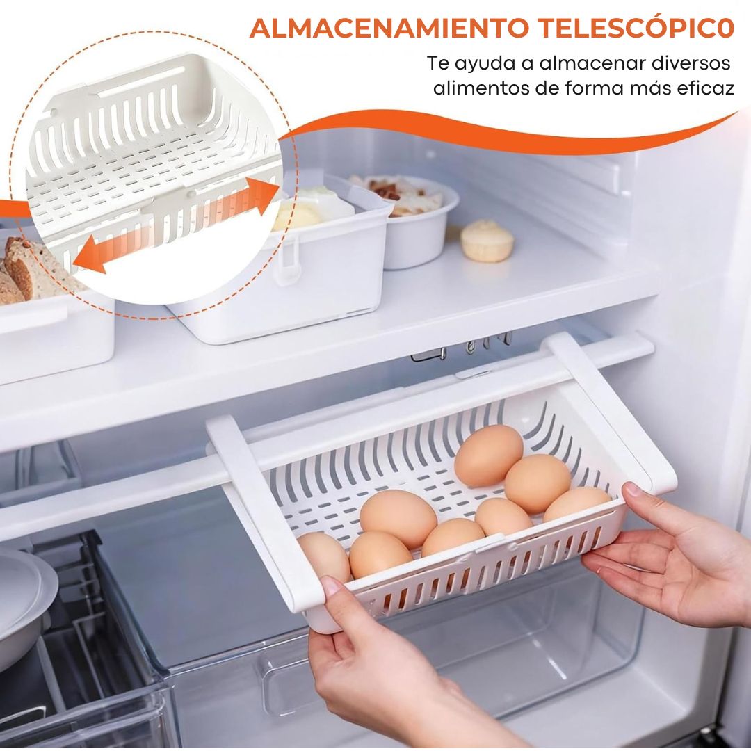 Bandejas para Refrigerador Kit 4 - Aprovecha el espacio que hoy estás perdiendo