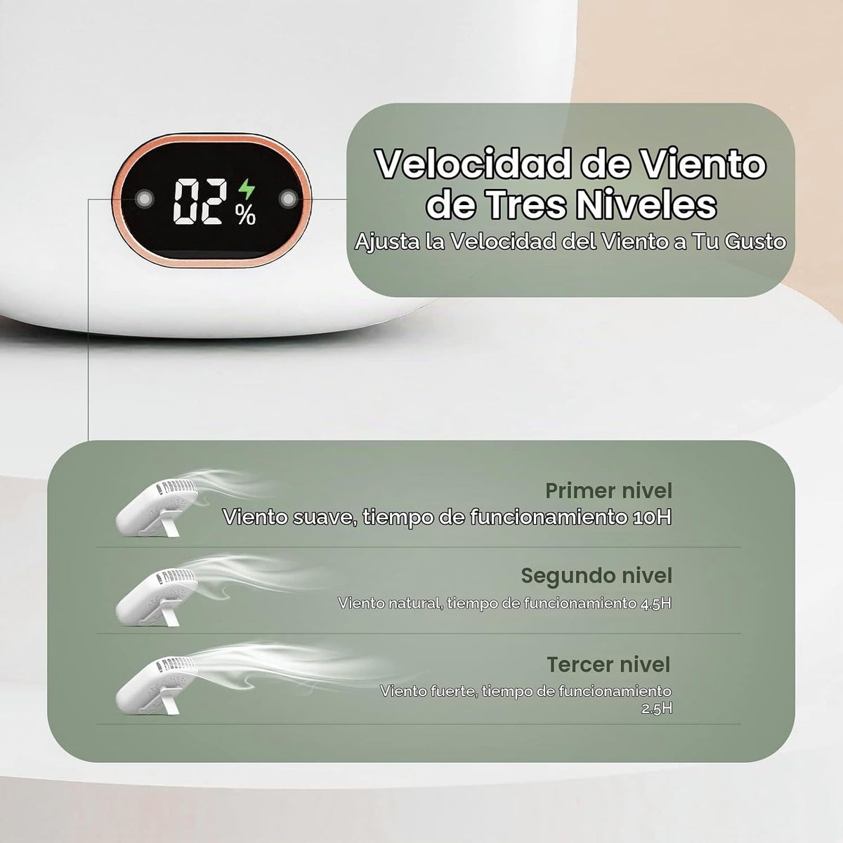 Ventilador portátil BreezeGo - Aire fresco donde vayas