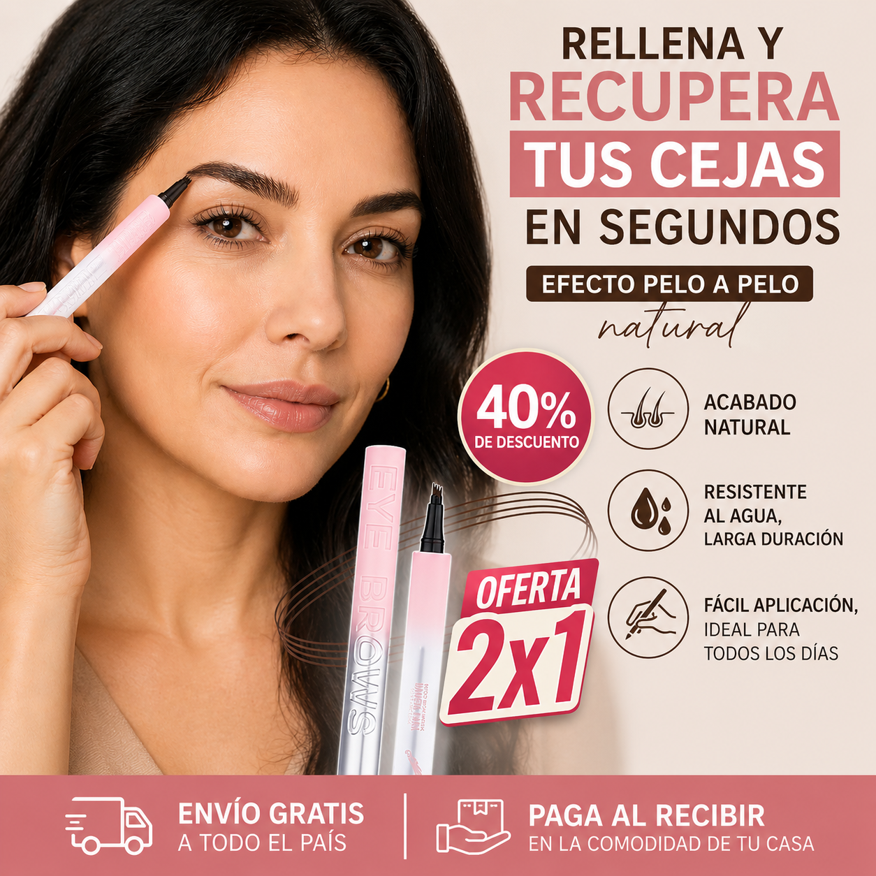 Lápiz Rellenador de Cejas - Recupera tus cejas con un efecto real