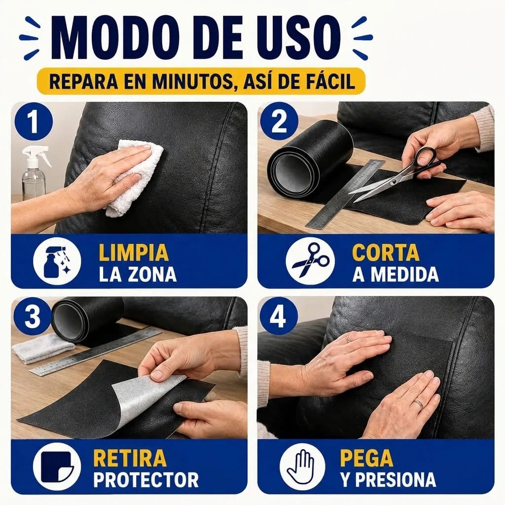 Rollo Adhesivo NovoCuero - Renueva tus muebles sin cambiarlos