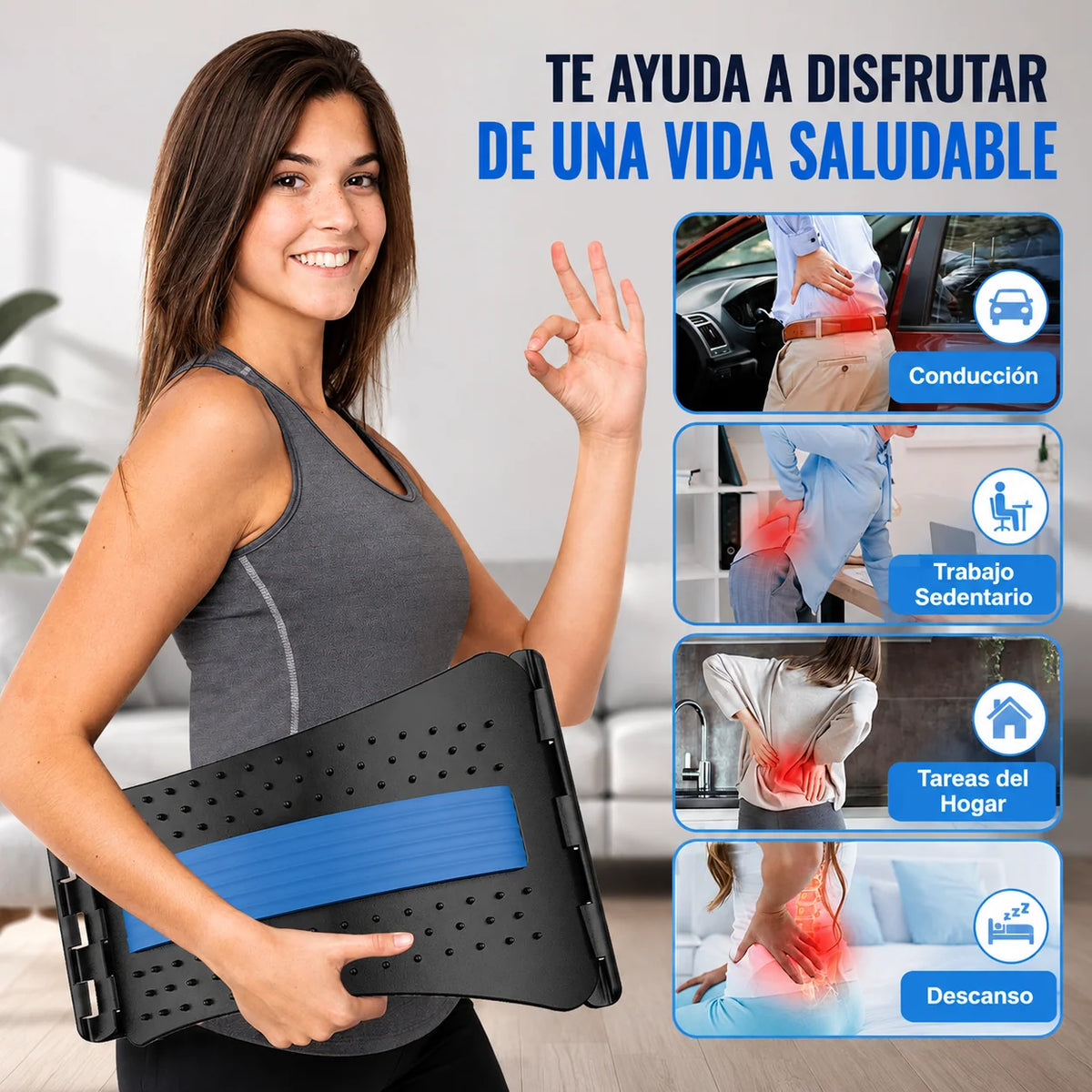Estirador Lumbar BackRelax™- Estira y relaja tu espalda con una rutina sencilla