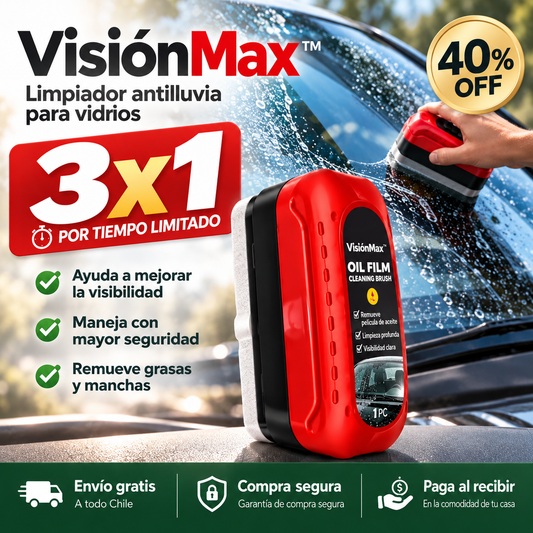Limpiador antilluvia VisioMax™ - Repele el agua y maneja con seguridad