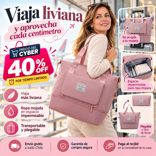 Bolso de Viaje Plegable - Viaja liviana y aprovecha cada centímetro