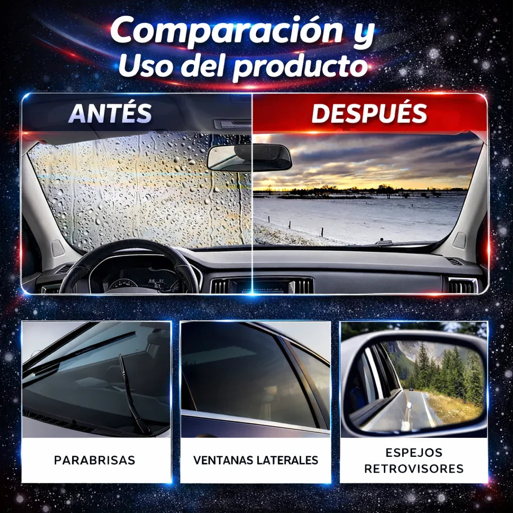Limpiador antilluvia VisioMax™ - Repele el agua y maneja con seguridad